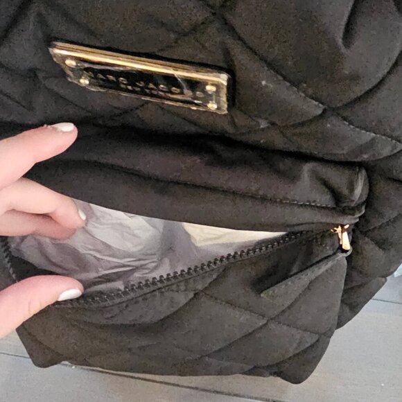 NWT Marc Jacobs Black Quilted Nylon School Women's Everyday Casual Backpack - Picture 11 of 16